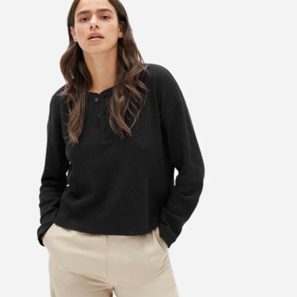 EVERLANE Henley LS size M